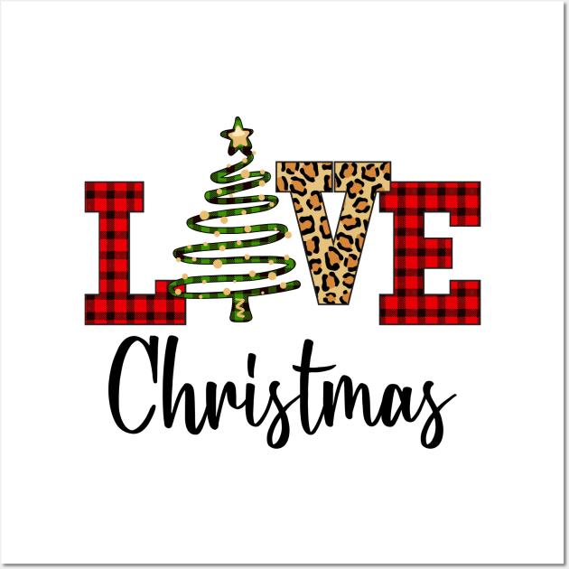 Love Christmas Wall Art by Peach Lily Rainbow